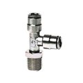 Camozzi Male Run Tee Swivel, 1/4" OD X 3/8" NPT 6440 04-06